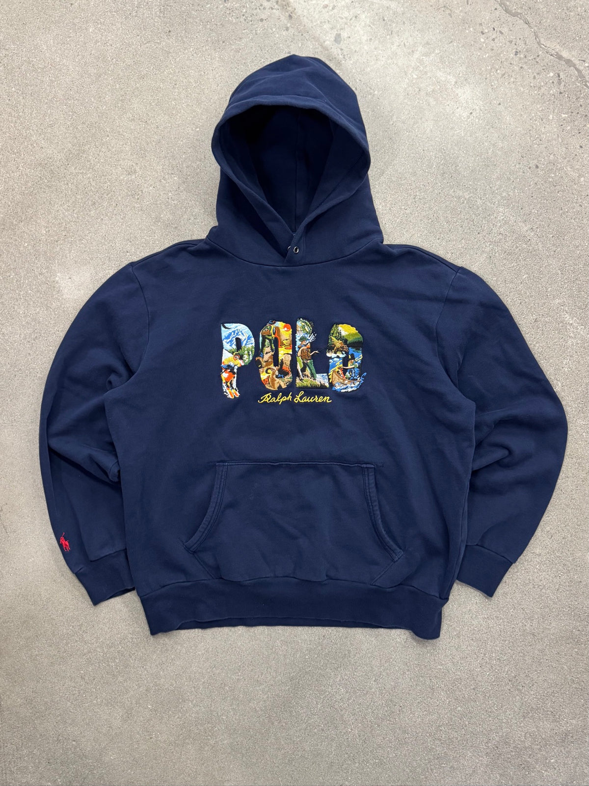 Polo Ralph Lauren Outdoor Sportsman Embroidered Pullover Hoodie - L