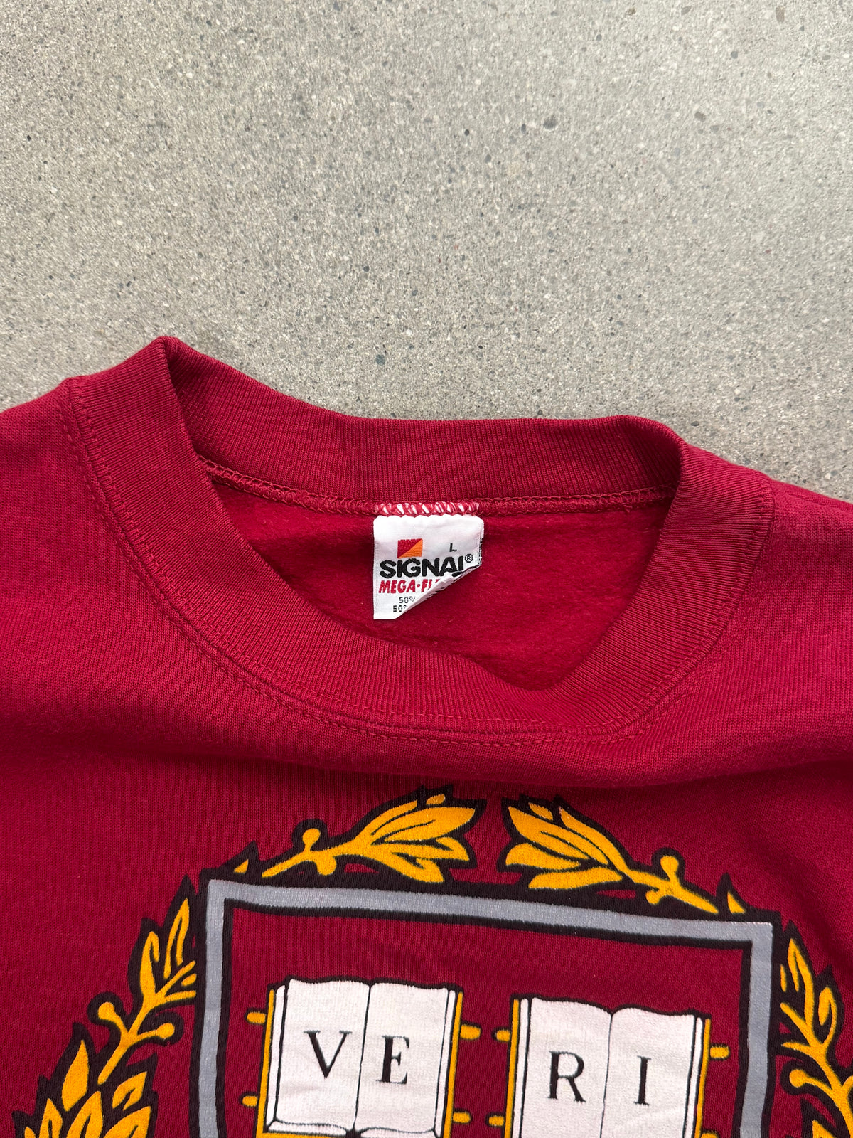 Harvard University Colligate Crewneck Sweatshirt - L
