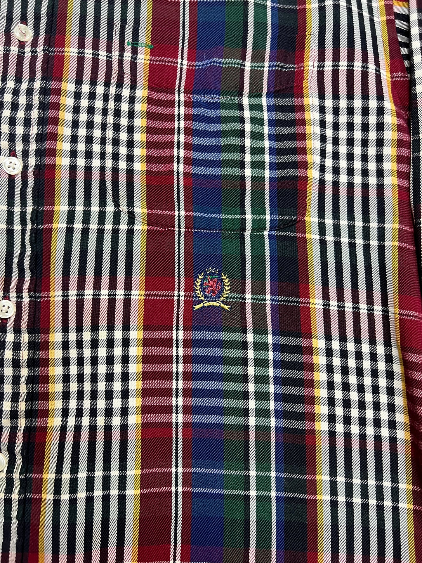 Tommy ￼Hilfiger Plaid Striped Button-up Shirt - XL