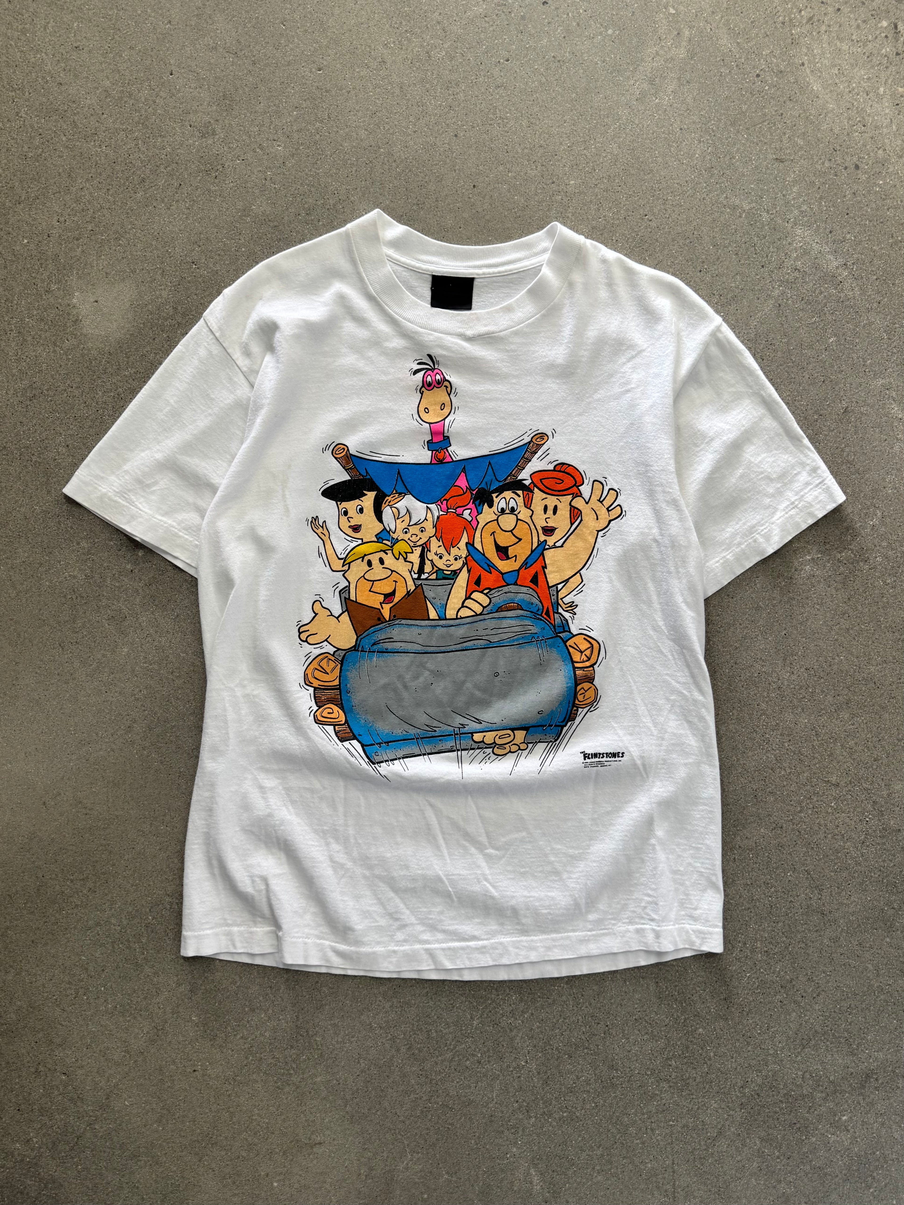 1991 The Flintstones Family Car T-Shirt - L