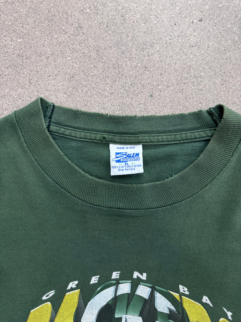 1995 Salem Sportswear Green Bay Packers 3D NFL T-Shirt - XXL