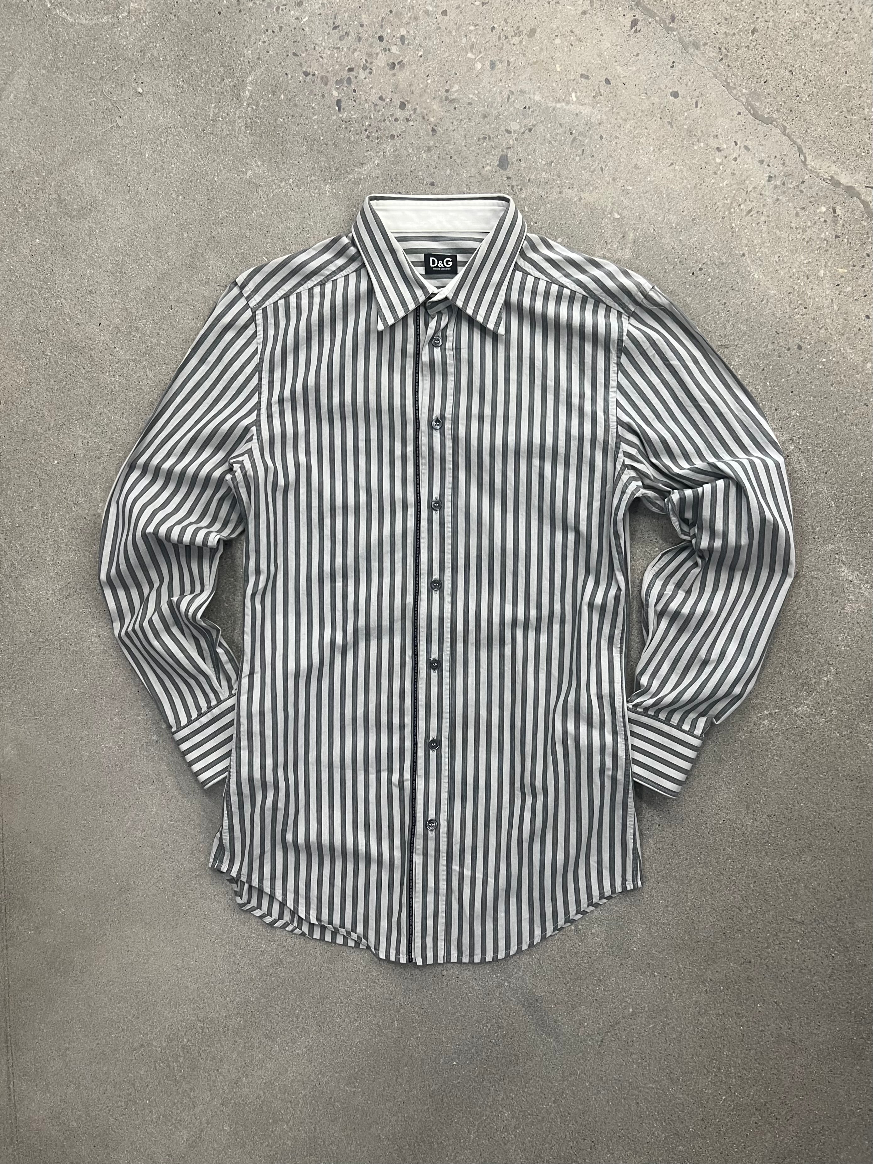 Dolce & Gabbana Striped Button-Up Shirt - M