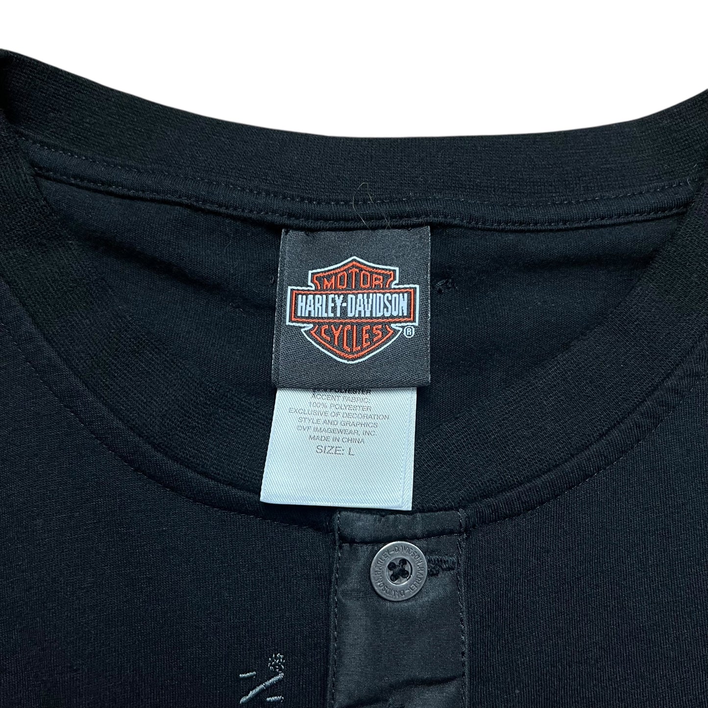 Harley-Davidson Black Long-sleeve Pocket Shirt - L