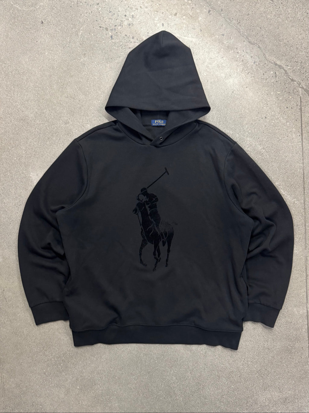 Polo Ralph Lauren Velvet Big Pony Double-Knit Hoodie - XL