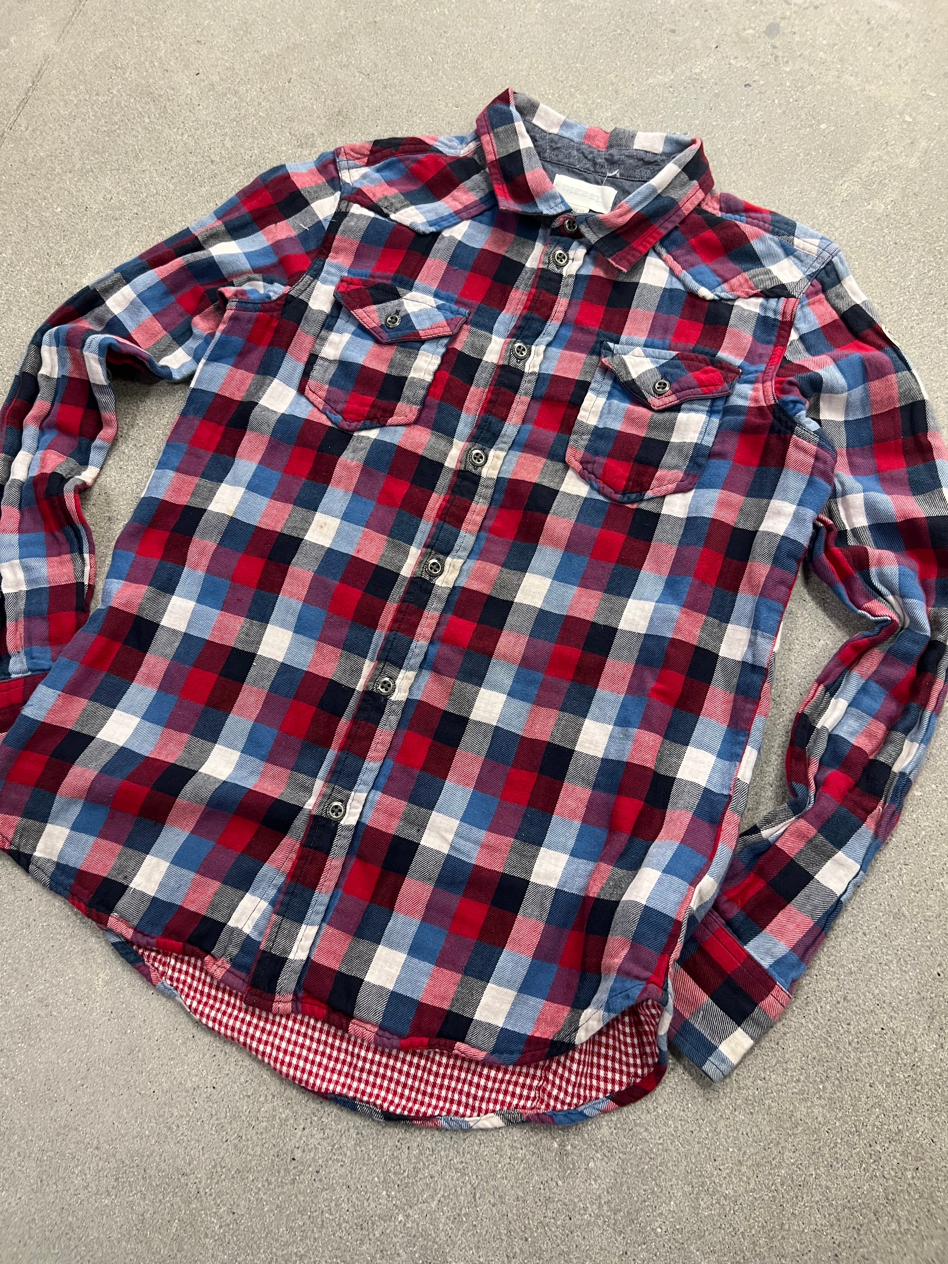 Diesel Plaid Button-Up Shirt - S
