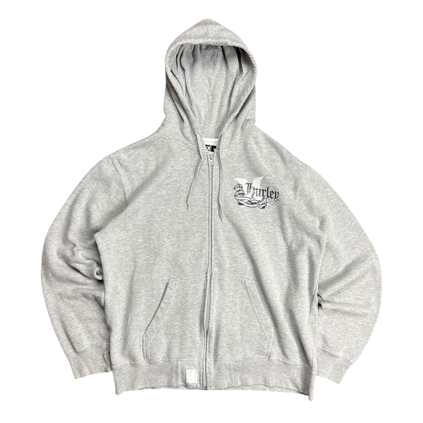 Hurley Grey Full-Zip Hoodie - XL