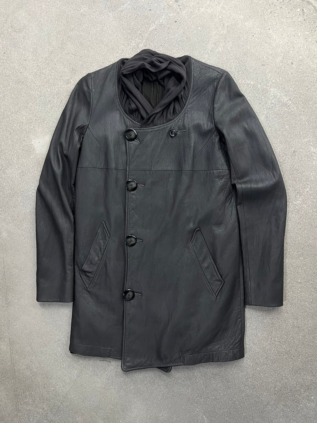 Rick Owens FW04 Lambskin Leather Coat - 6