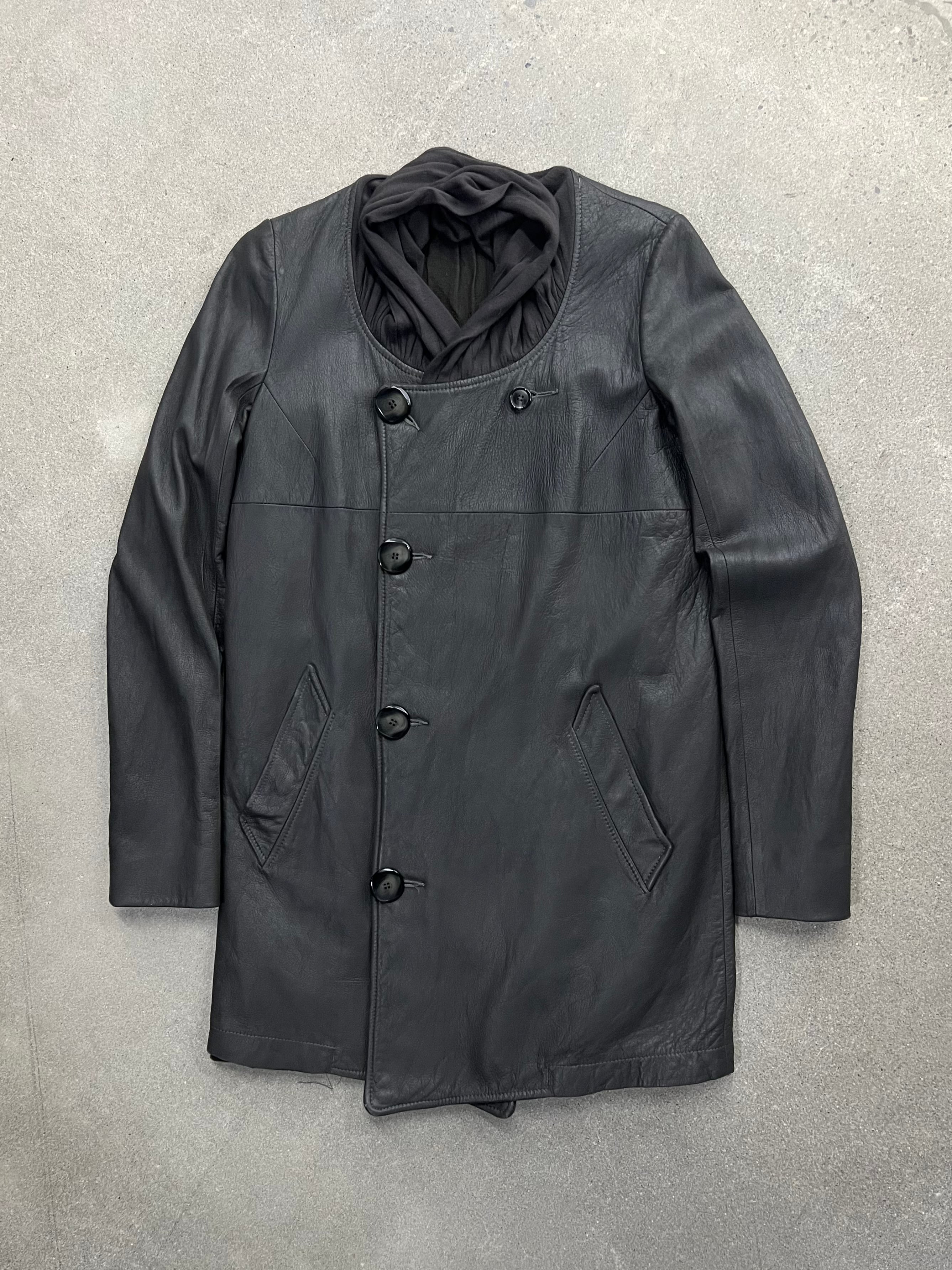 Rick Owens FW04 Lambskin Leather Coat - 6