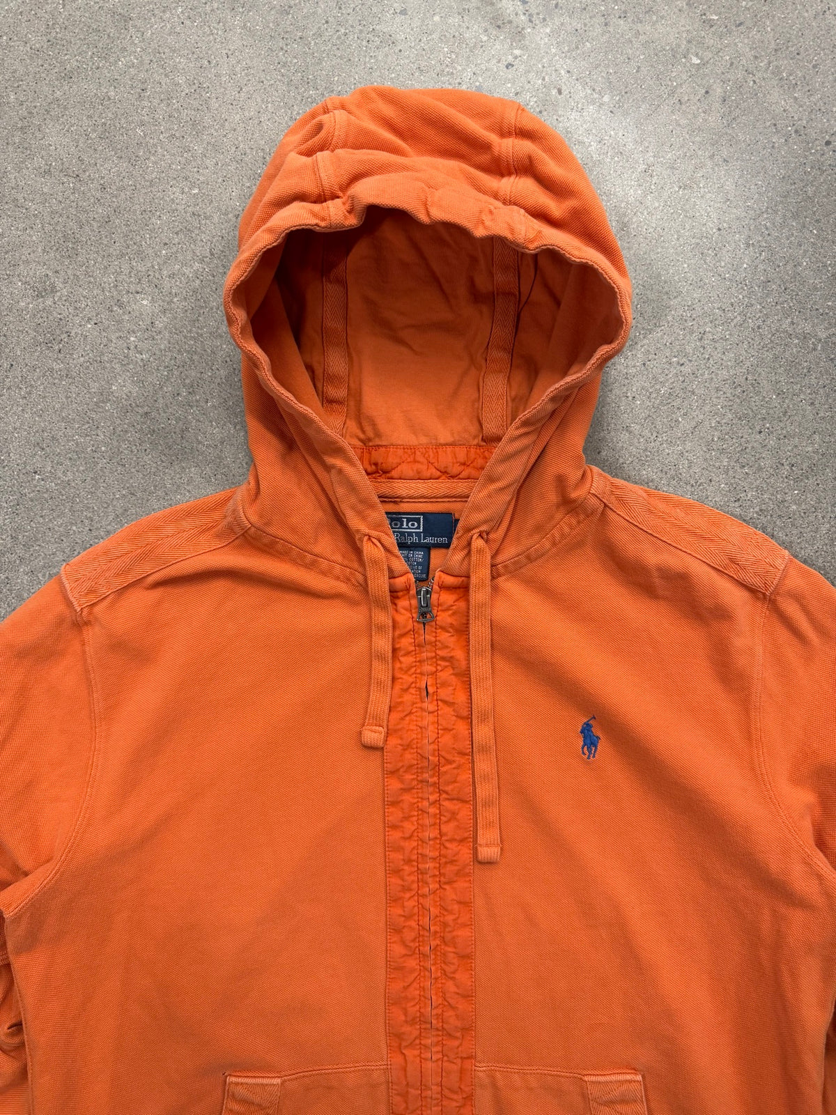Polo by Ralph Lauren Full-Zip Elbow Patch Knit Hoodie - L
