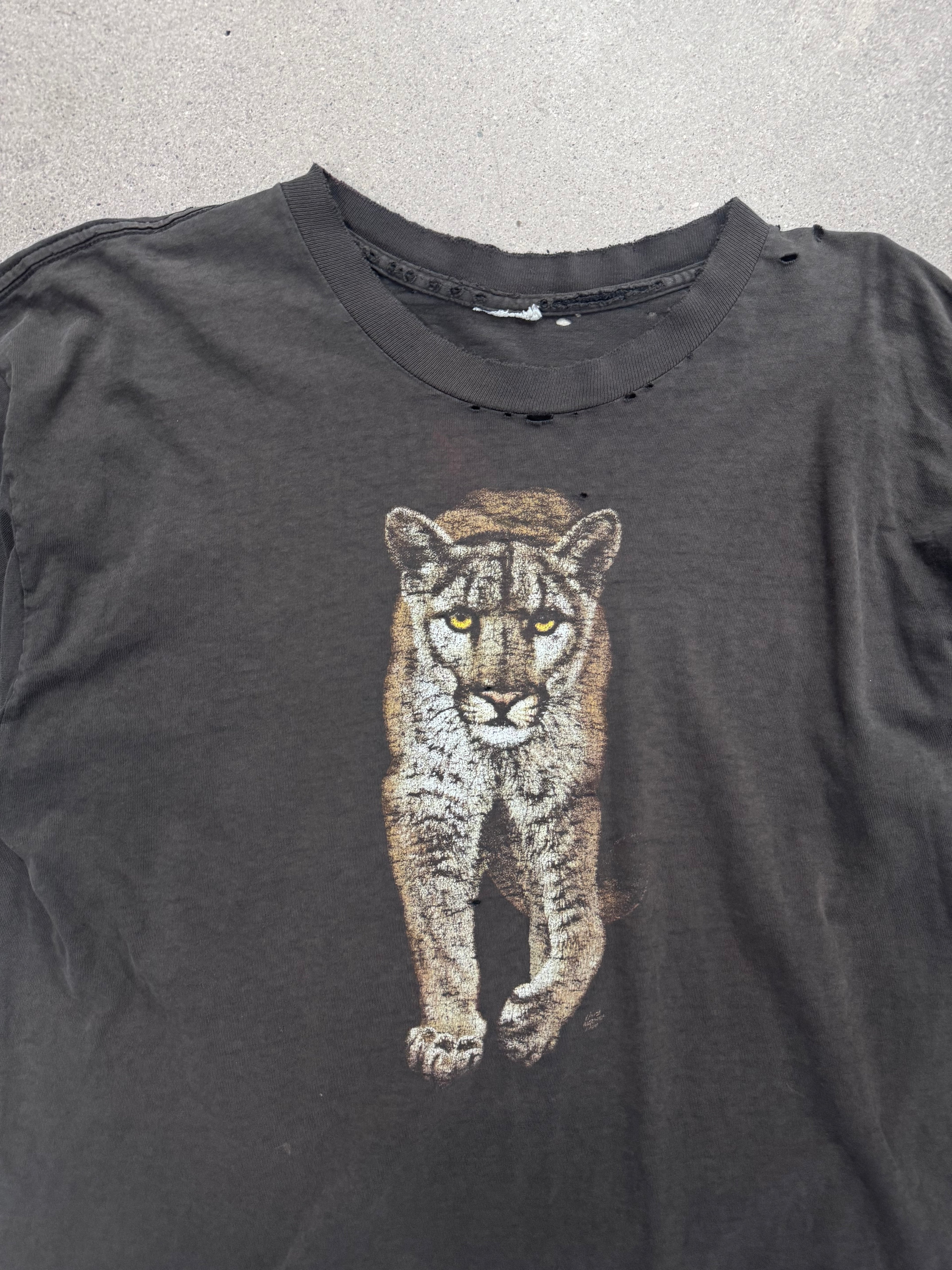 Ausgeblichenes & Used 1999 Born To Be Wild Cougar T-Shirt - XL