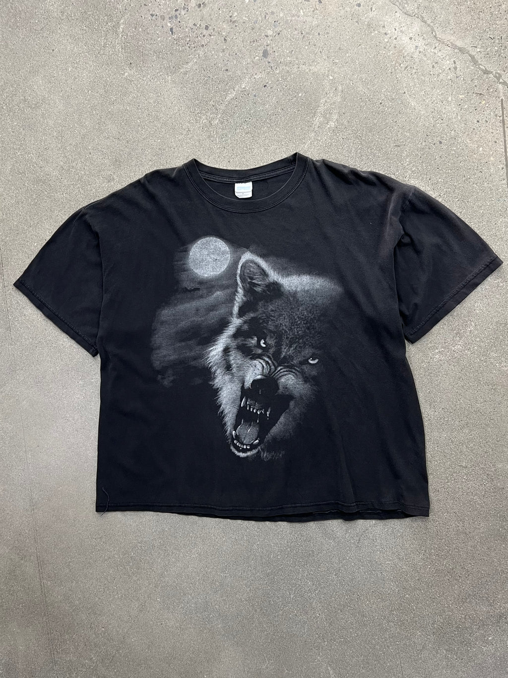 Faded Midnight Wolf T-Shirt -XL