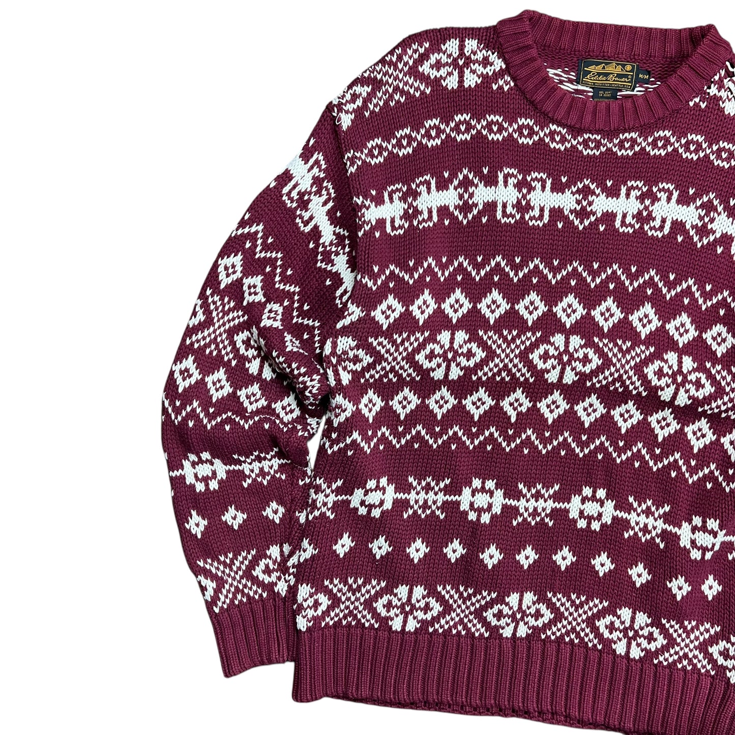 Eddie Bauer Christmas Knit Sweater - L