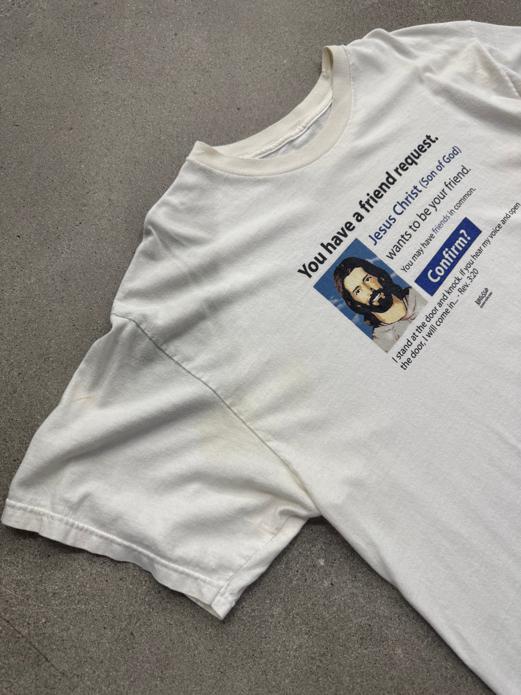 Facebook Friend Request Jesus T-Shirt - XL