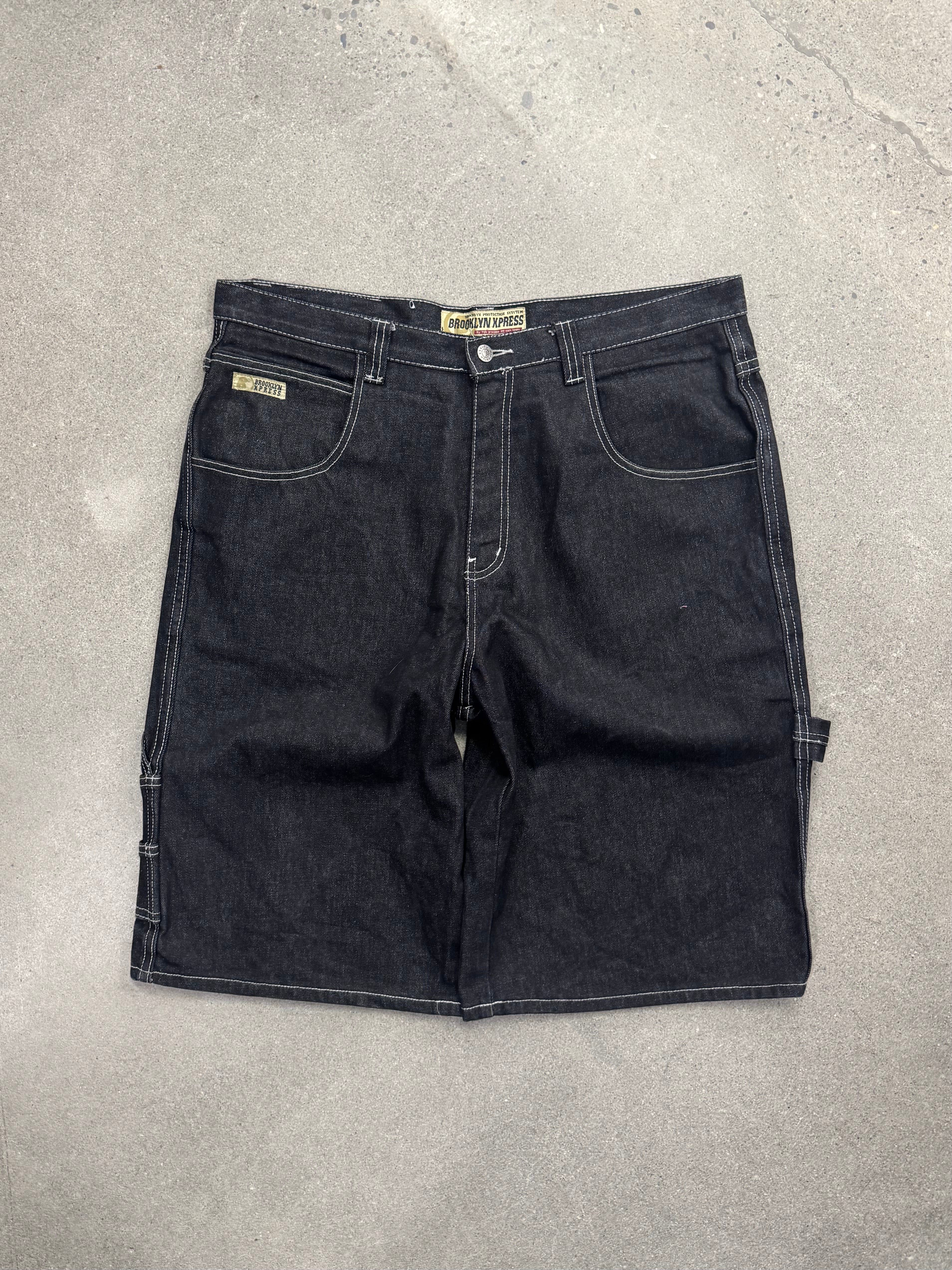 Brooklyn Xpress Baggy Carpenter Jean Shorts - 38”