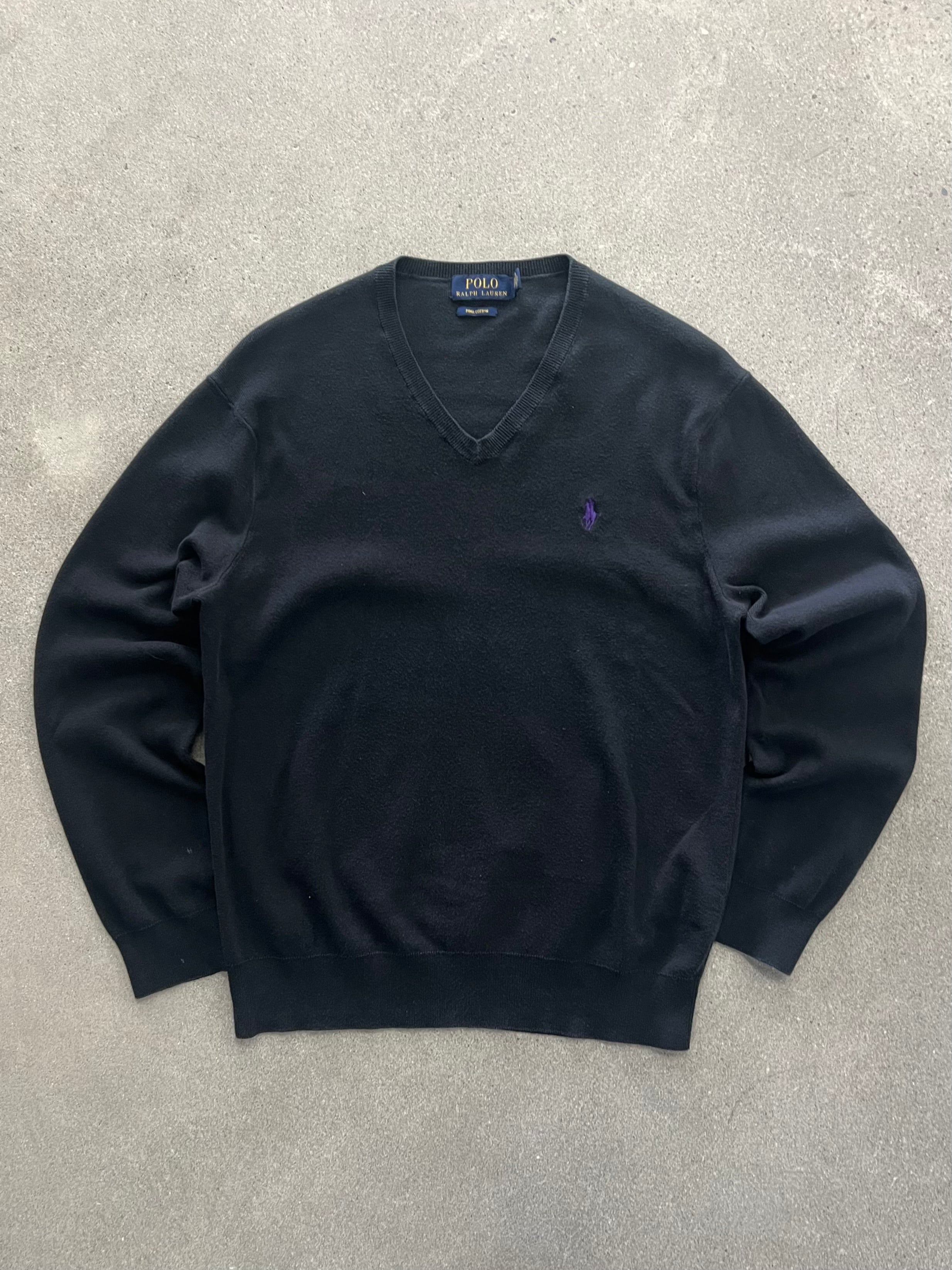 Polo Ralph Lauren Pima Cotton V-Neck Sweater - S