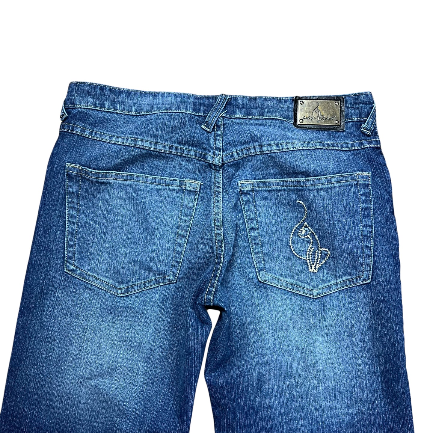 Baby Phat Faded Blue Capri Jeans - 28”