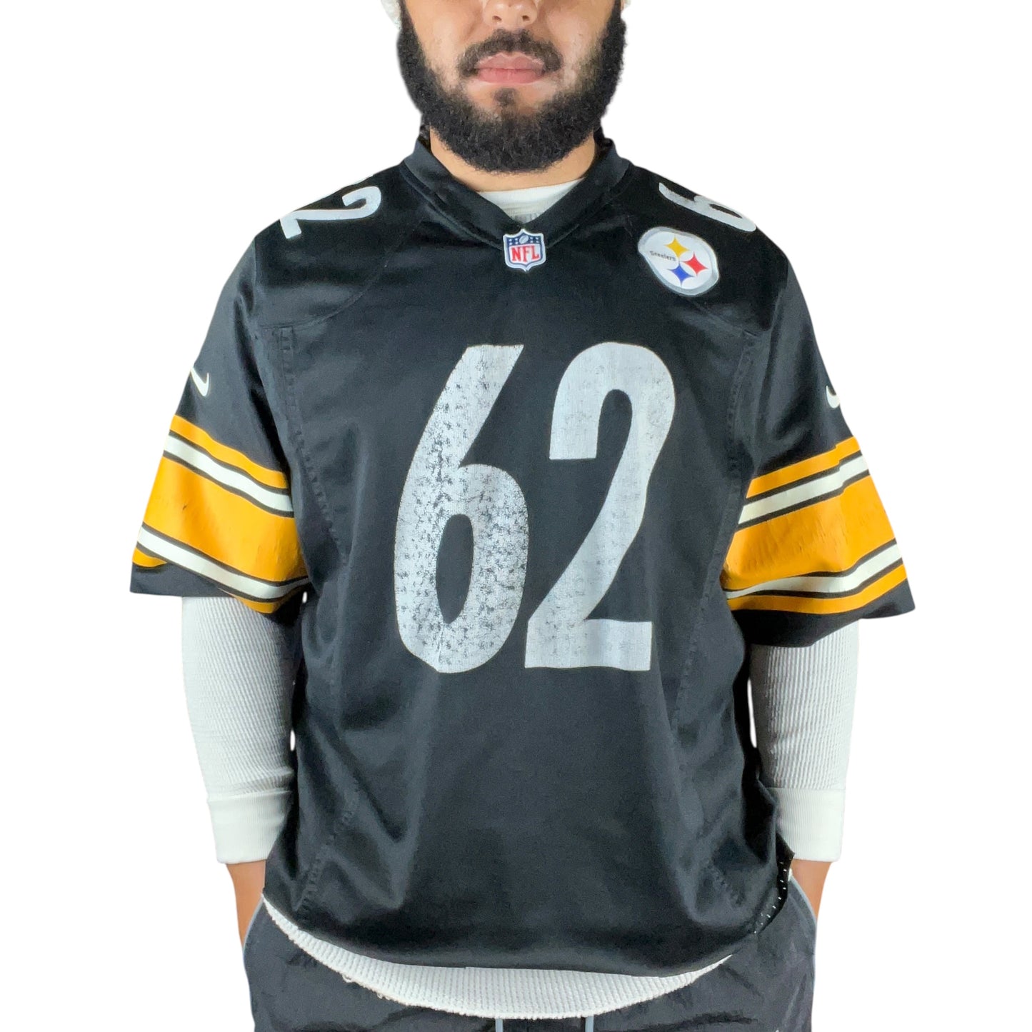 Nike Pittsburgh Steelers Cropped NFL Jersey - XL