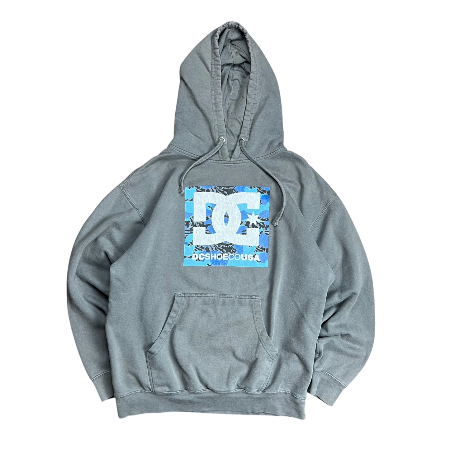DC Shoe Co. Grey Logo Hoodie - L