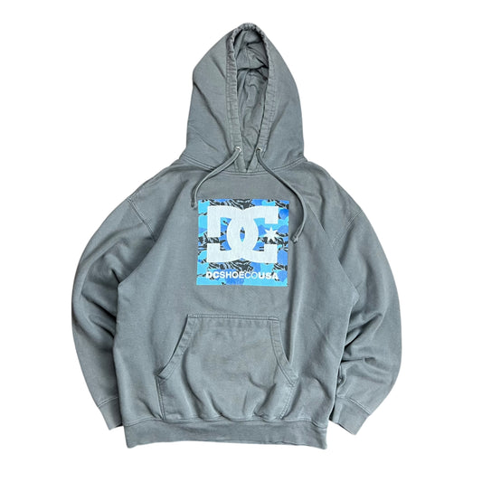 DC Shoe Co. Grey Logo Hoodie - L