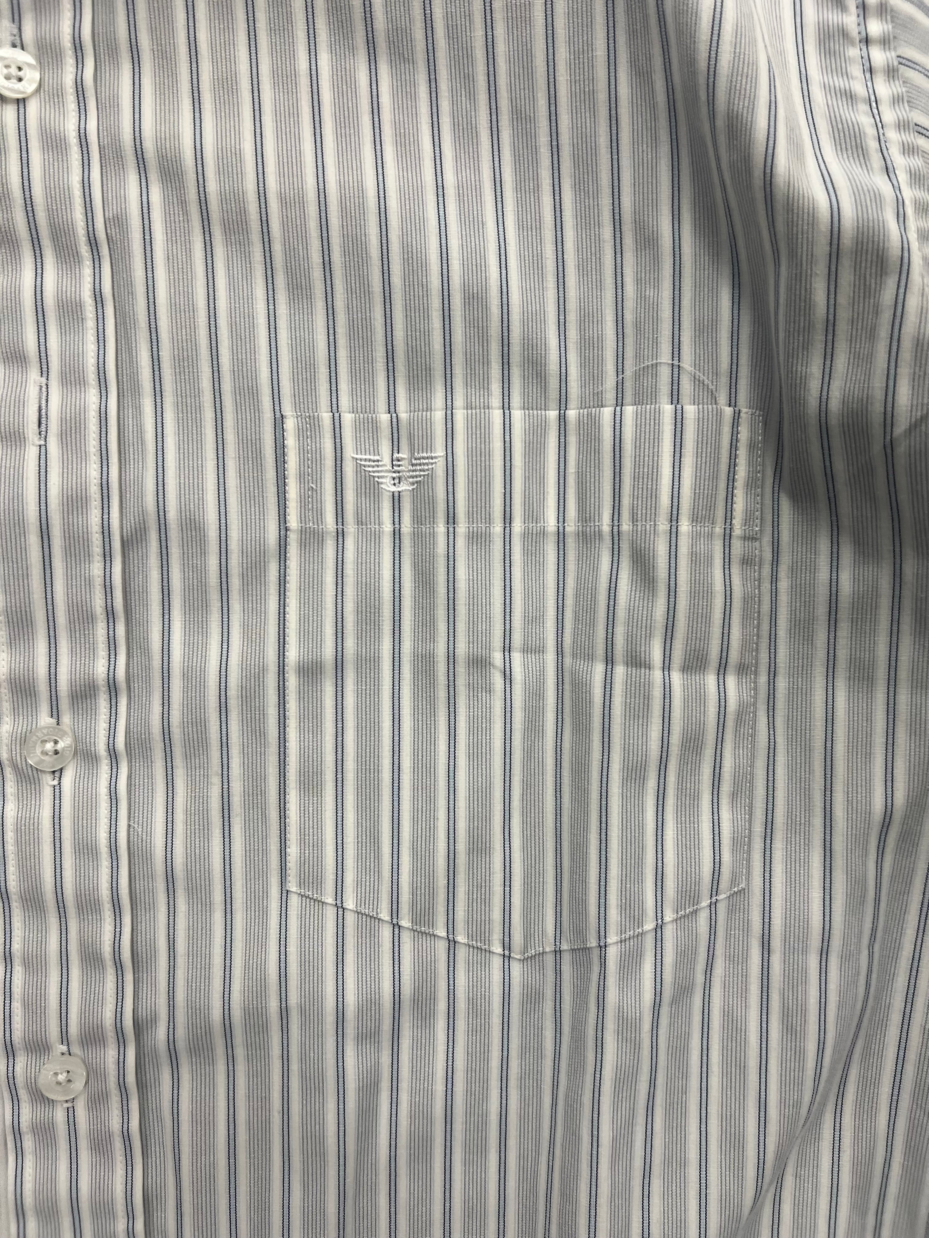 Giorgio Armani Striped Button-Up Shirt - L