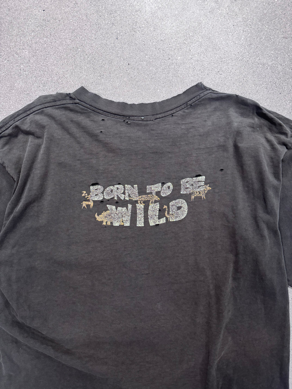 Ausgeblichenes & Used 1999 Born To Be Wild Cougar T-Shirt - XL