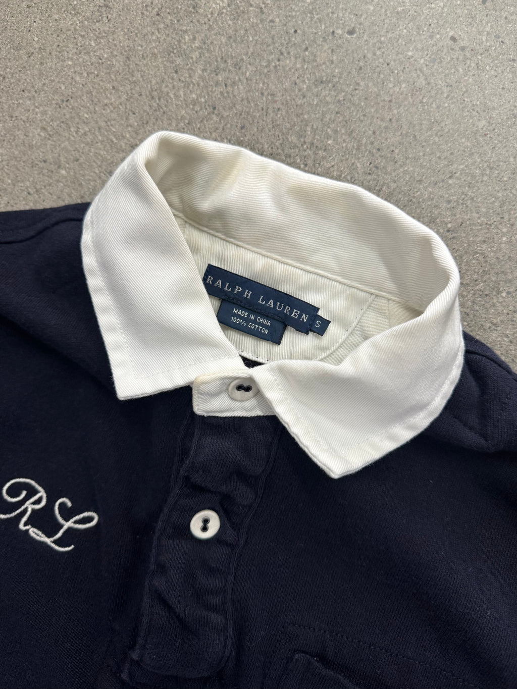 Ralph Lauren Collegiate Crest Rugby Shirt - S