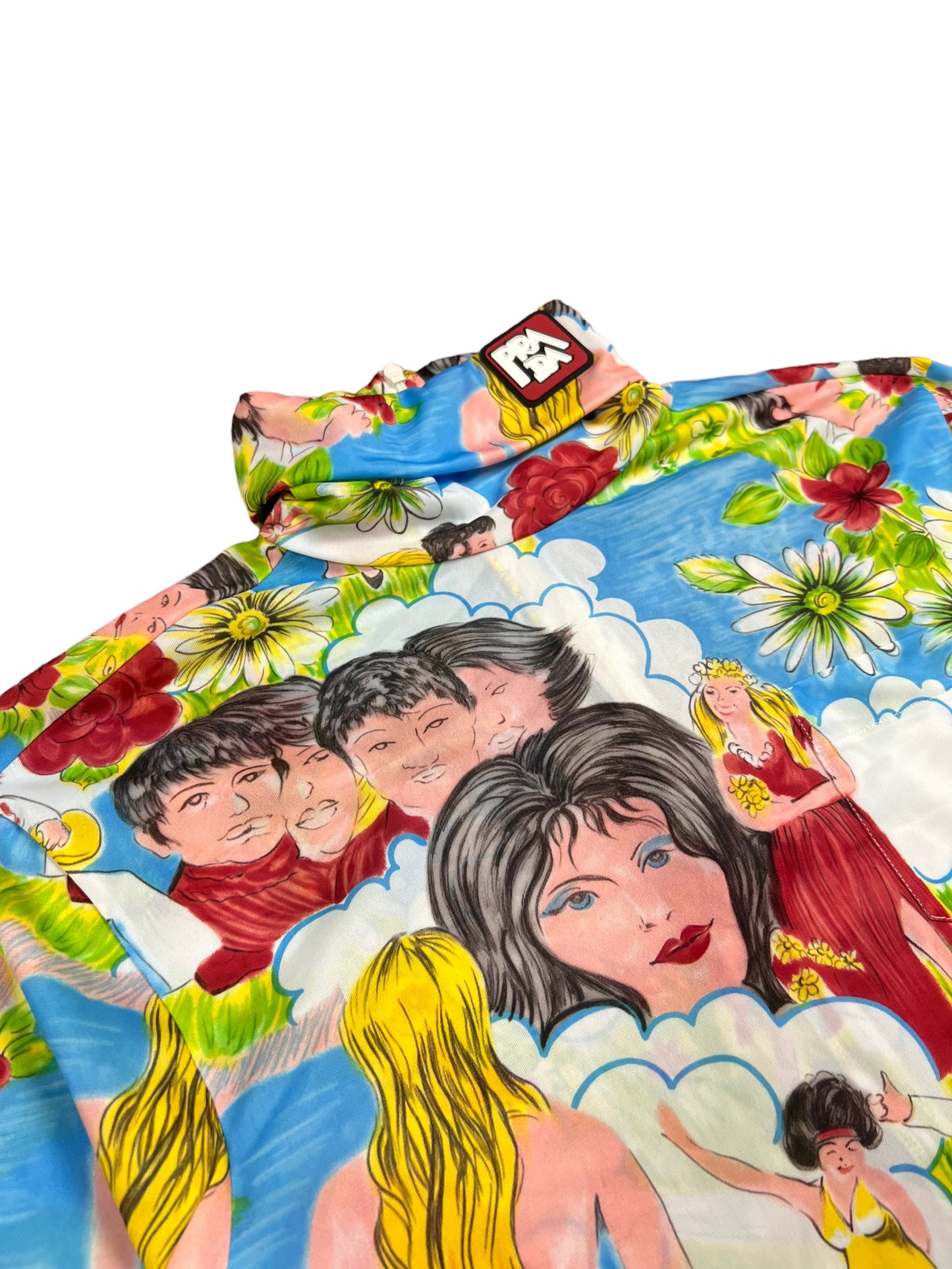 Prada Flashback Print Turtleneck - L