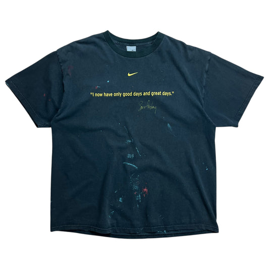 Nike Lance Armstrong Paint Splatter Quote T-shirt - XL