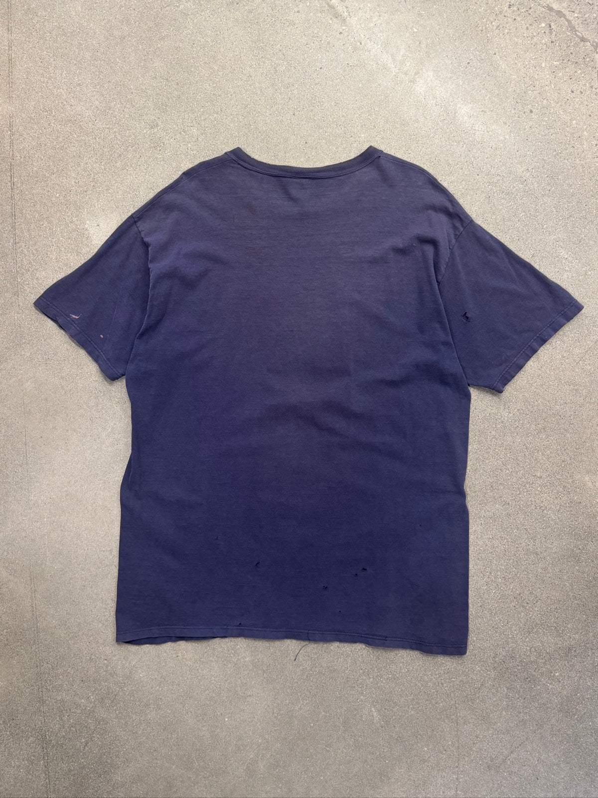 Distressed Russell Athletic University Of Michigan T-Shirt - XL