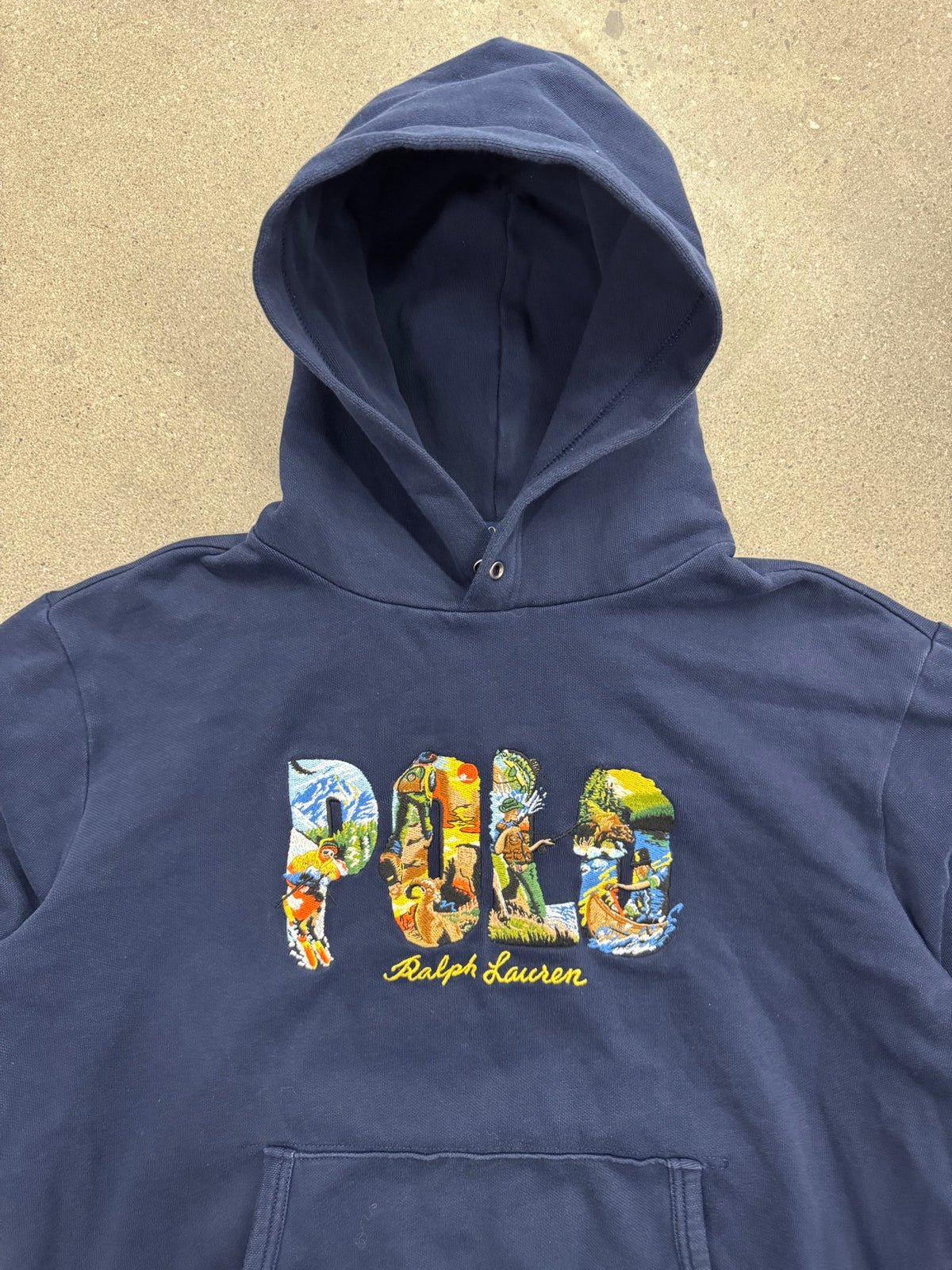 Polo Ralph Lauren Outdoor Sportsman Embroidered Pullover Hoodie - L