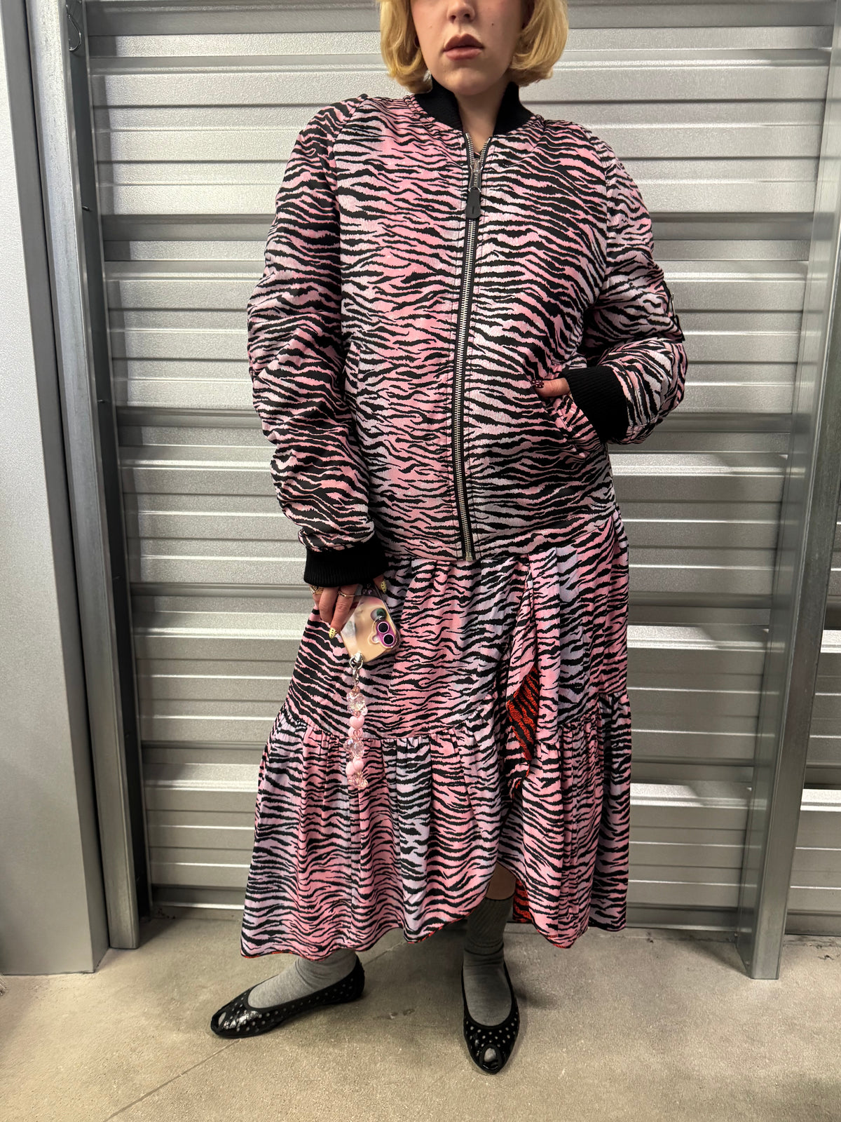 Kenzo x H&M Reversible Zebra Print Bomber Jacket - S