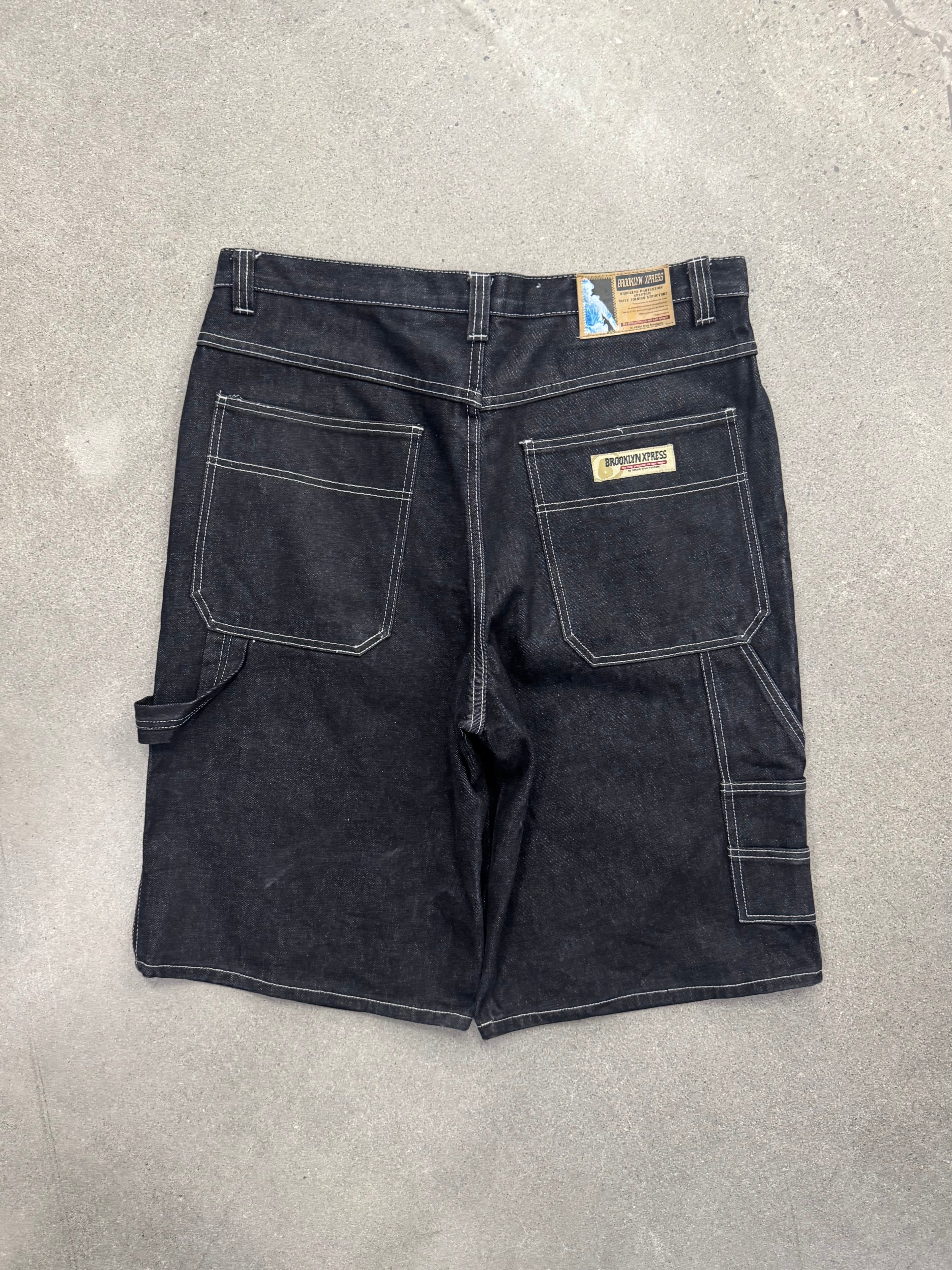 Brooklyn Xpress Baggy Carpenter Jean Shorts - 38”