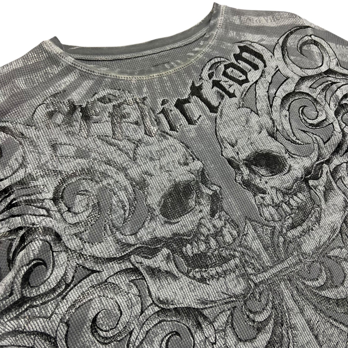 Affliction Tim Sylvia Gothic Thermal Shirt - L