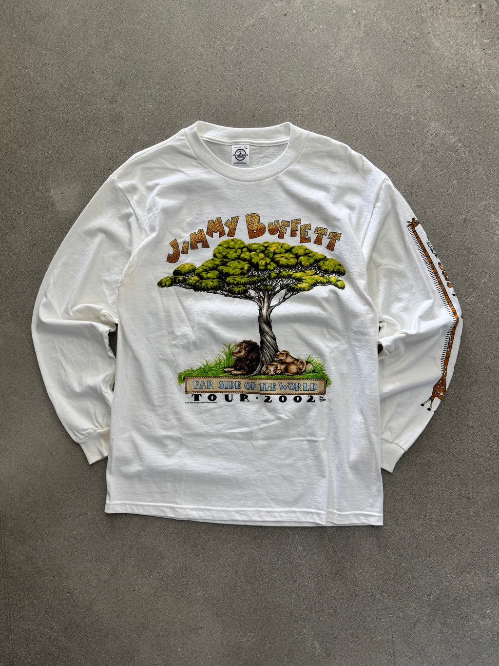 2002 Jimmy Buffett Far Side Of The World Long Sleeve Tour Shirt - L