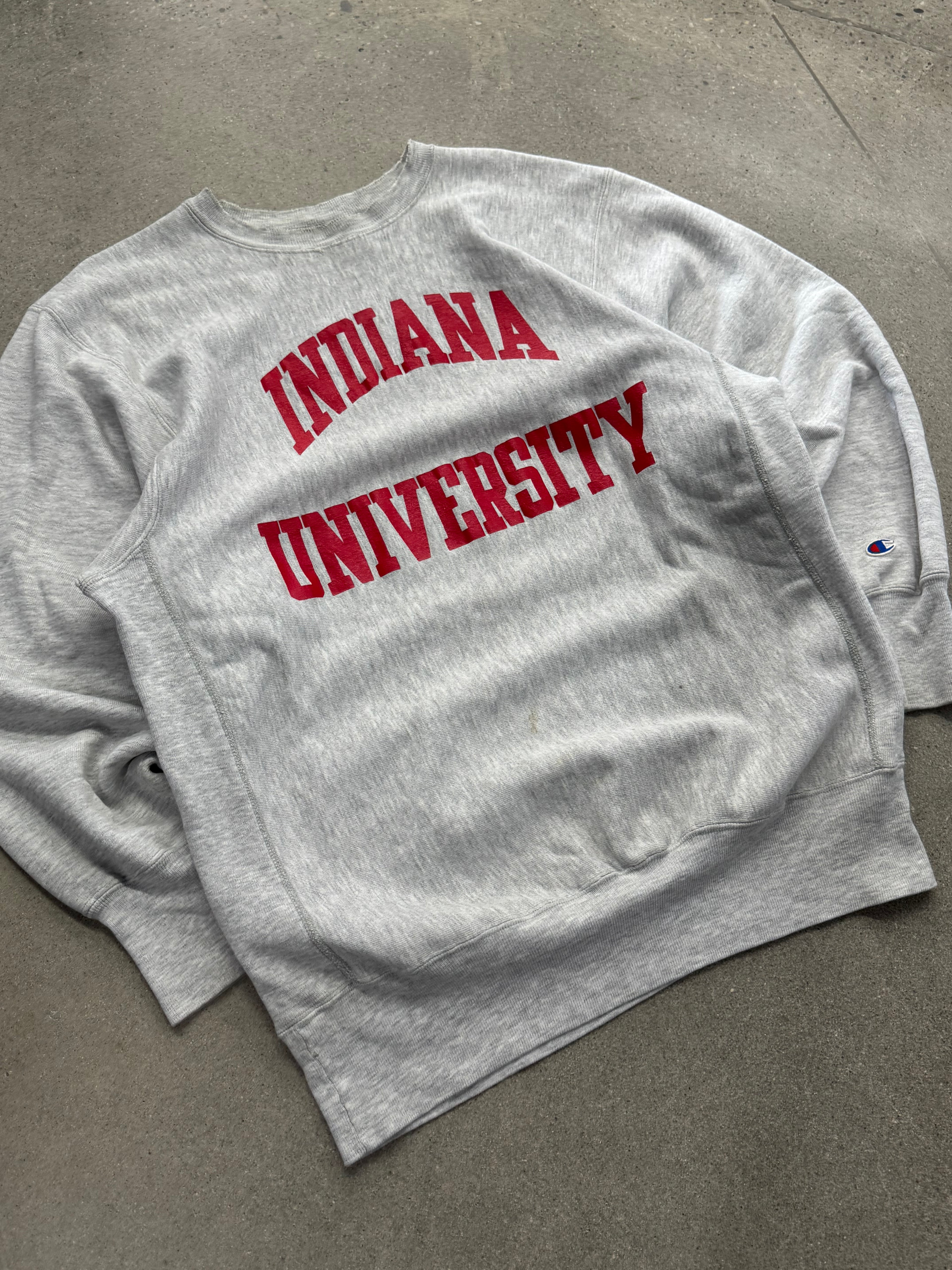 Champion Reverse Weave Indiana University Collegiate Crewneck Sweatshirt - XL