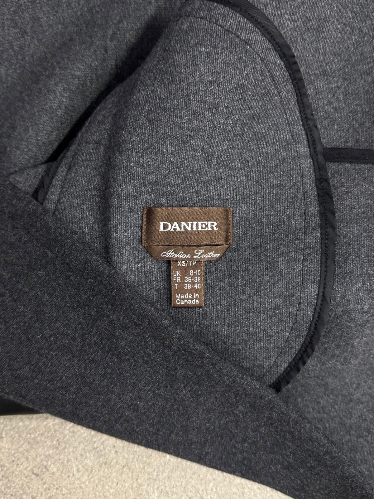 Danier Leather & Wool Asymmetrical Coat - XS