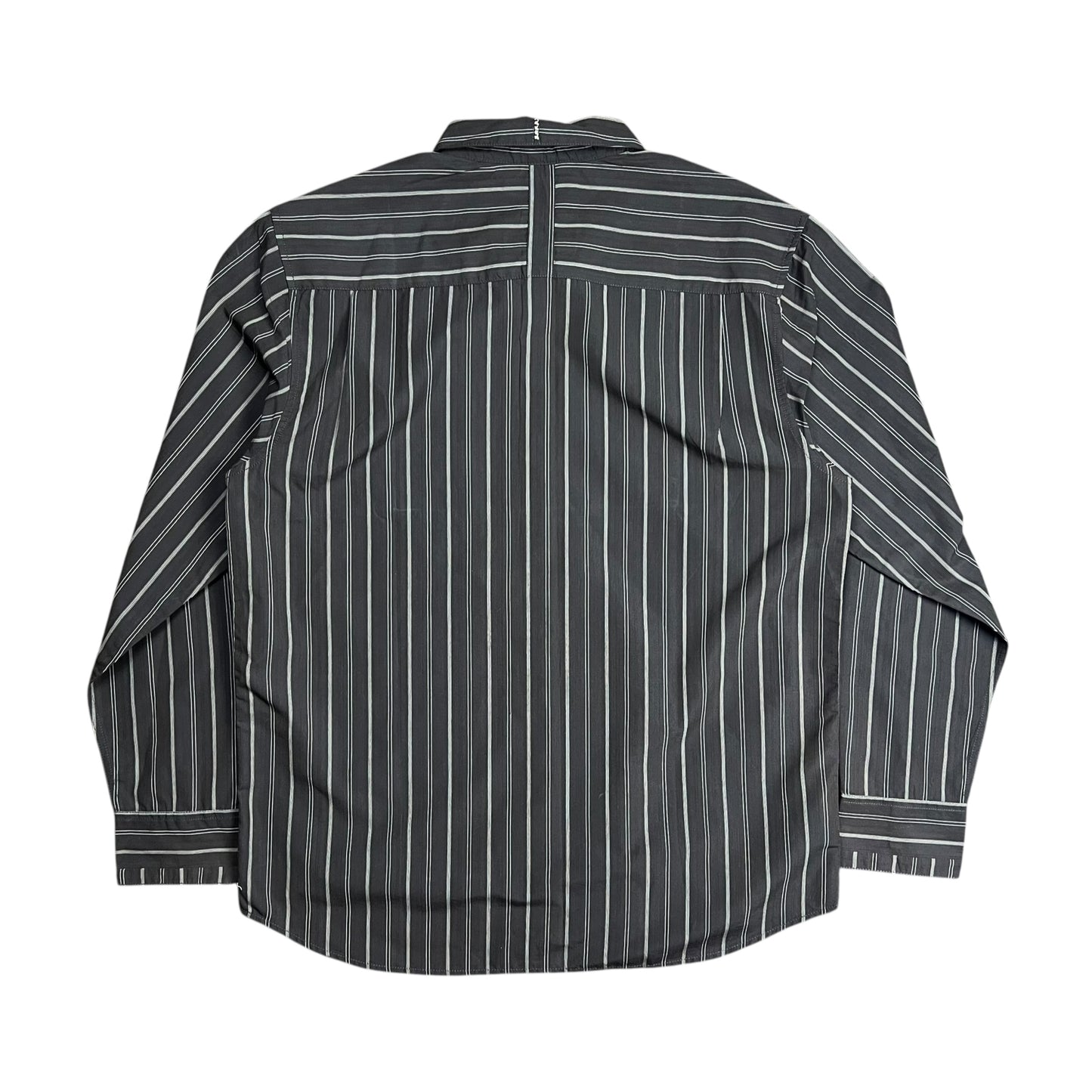 Quiksilver Brown Striped Button-up Shirt - XL