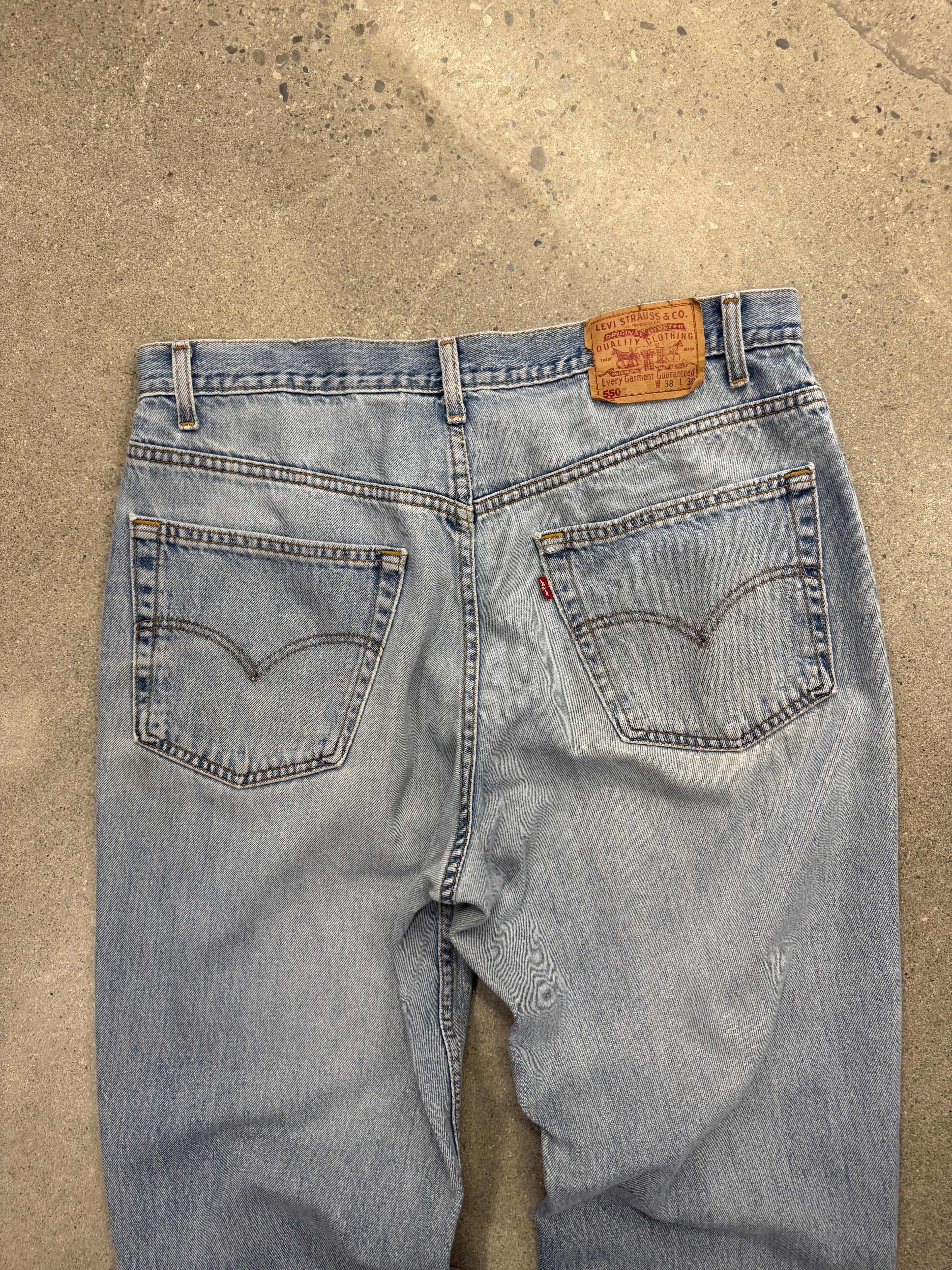 Faded & Distressed Levi’s 550 Jeans - 35”
