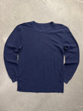 Blank Waffle-Knit Long Sleeve Thermal Shirt - L
