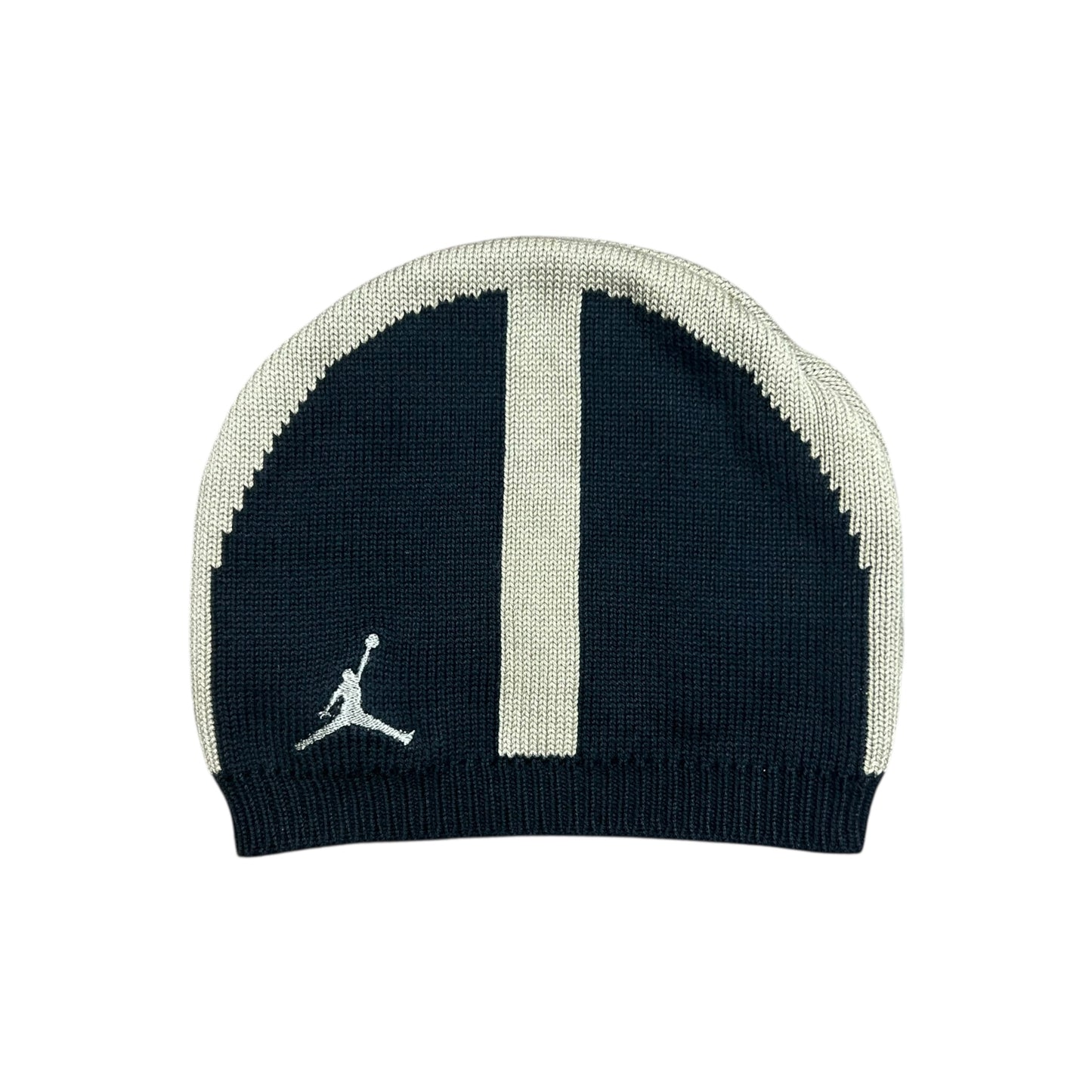 Jordan Y2K Black & Beige Beanie