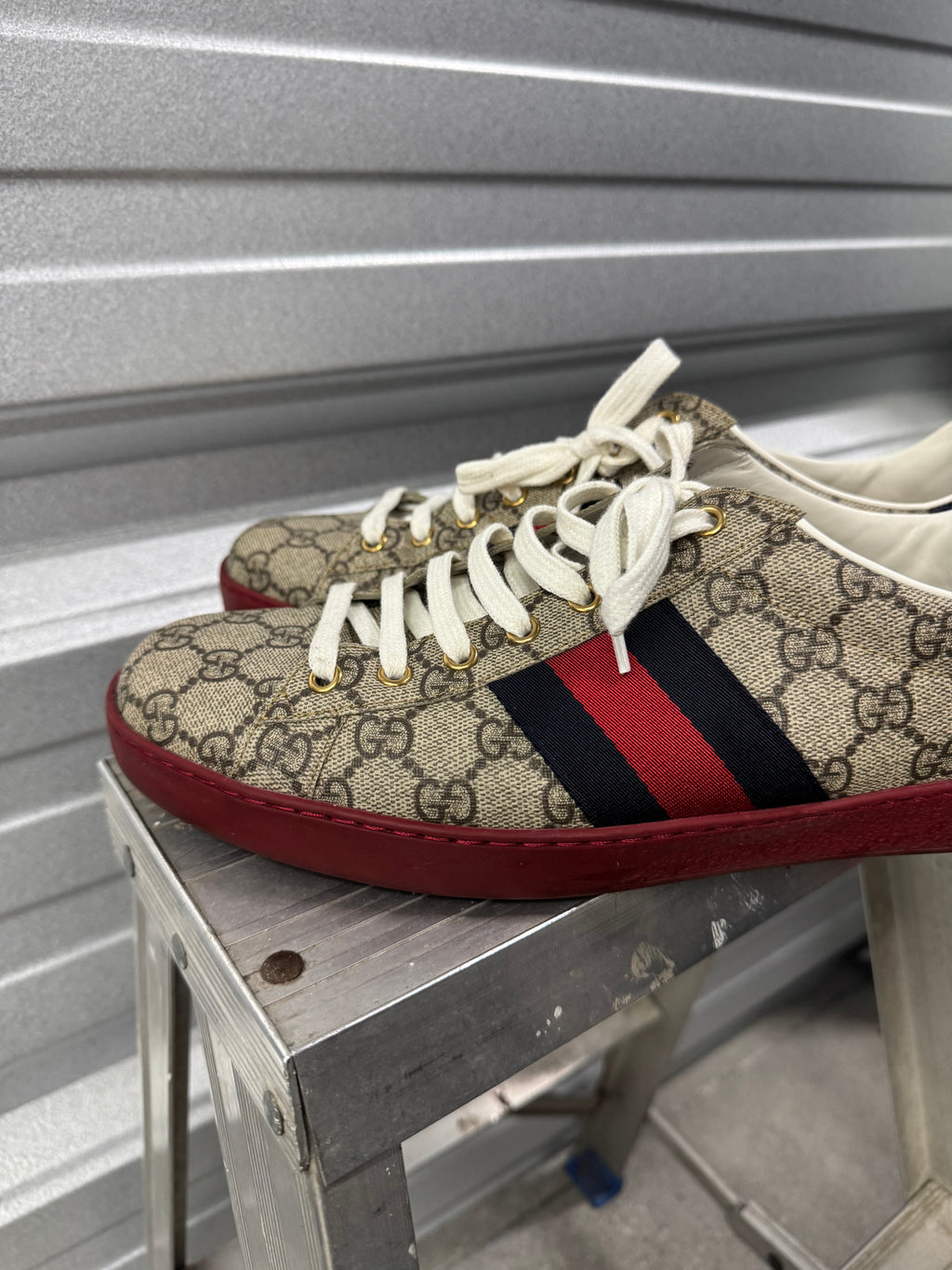 Gucci Ace GG Supreme Monogram Sneaker - 11.5