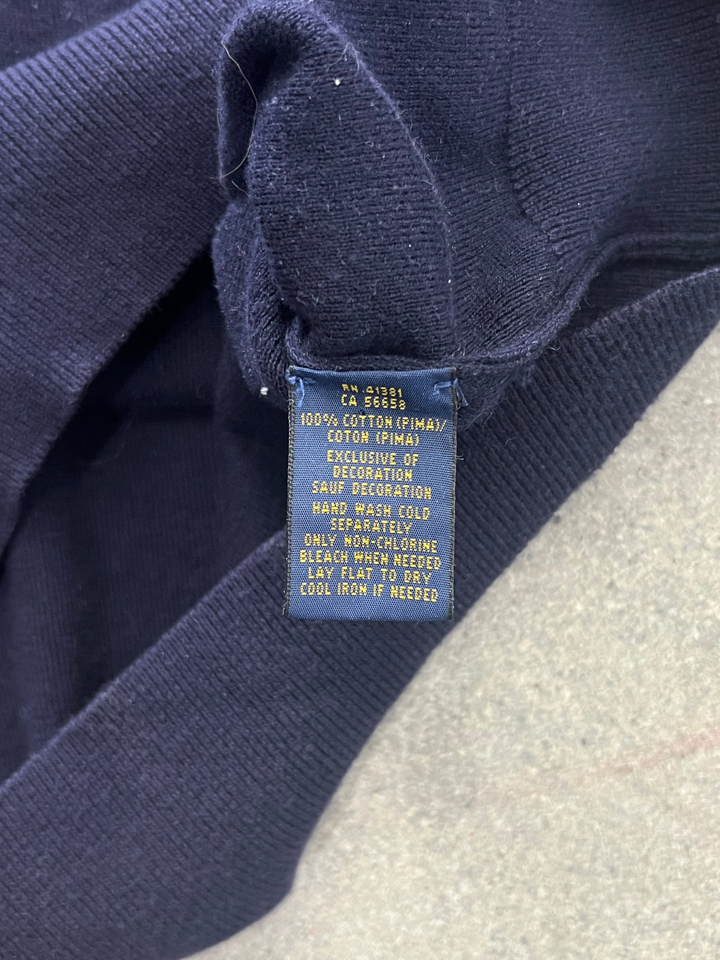 Polo Ralph Lauren Pima Cotton V-Neck Sweater - L
