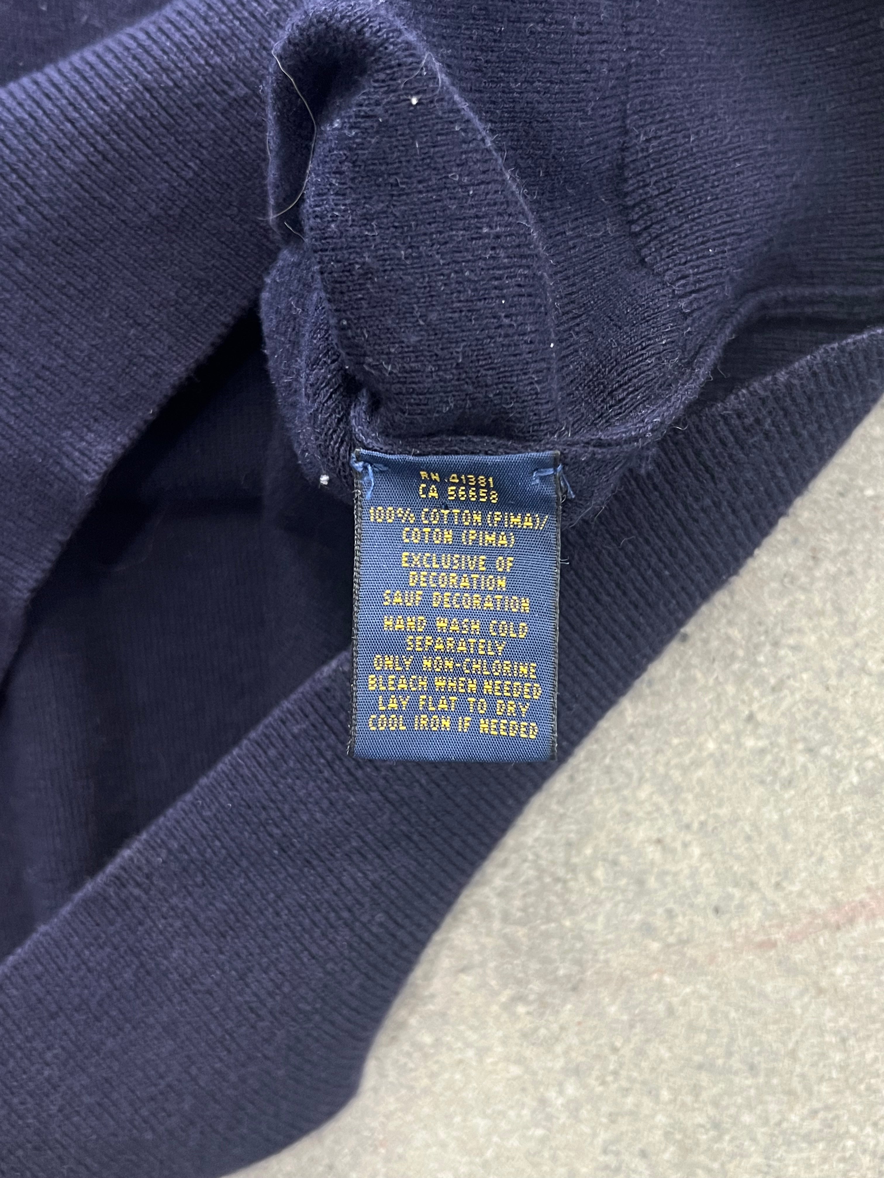 Polo Ralph Lauren Pima Cotton V-Neck Sweater - L