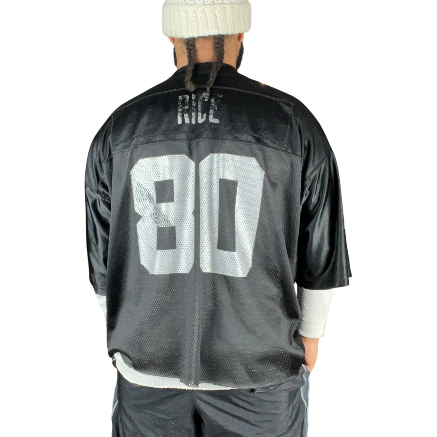 Reebok Oakland Raiders Cropped NFL Jersey - XXL