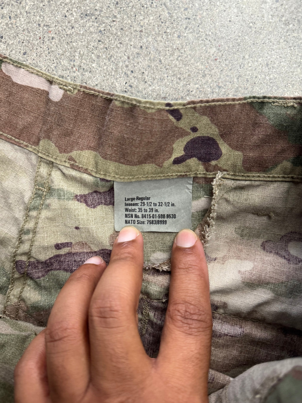 Scorpion W2 Camo ARMY Capris - 38”