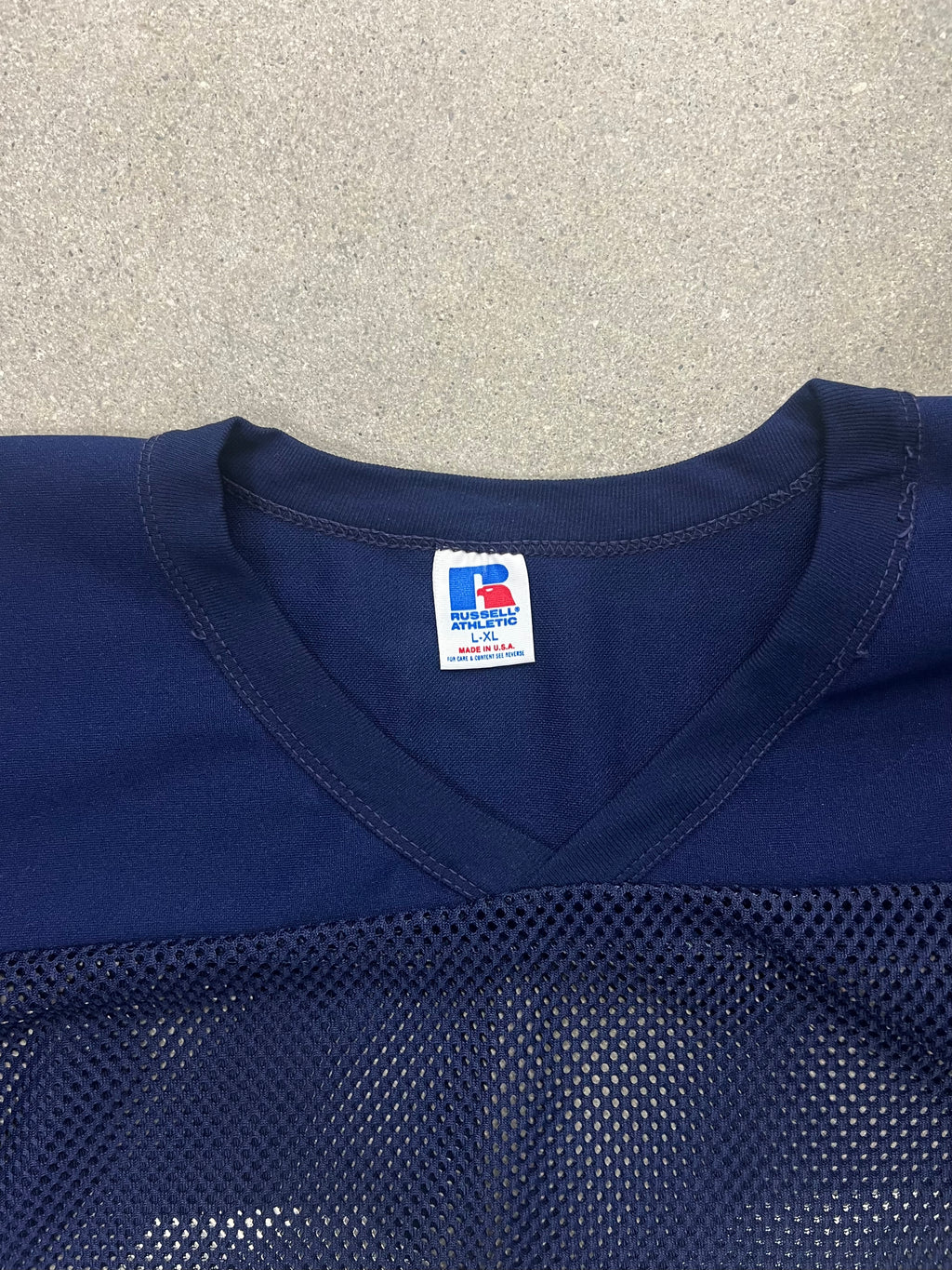 Russell Athletic Cropped Mesh Football Practice Jersey - L