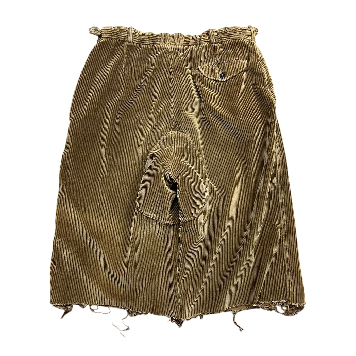 Soft Brown Corduroy Capris - 32"