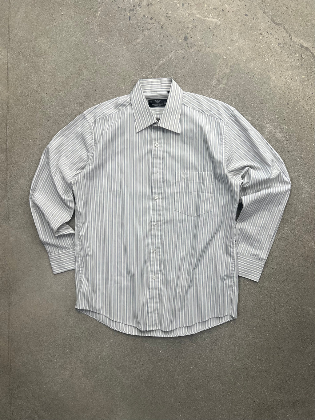Giorgio Armani Striped Button-Up Shirt - L