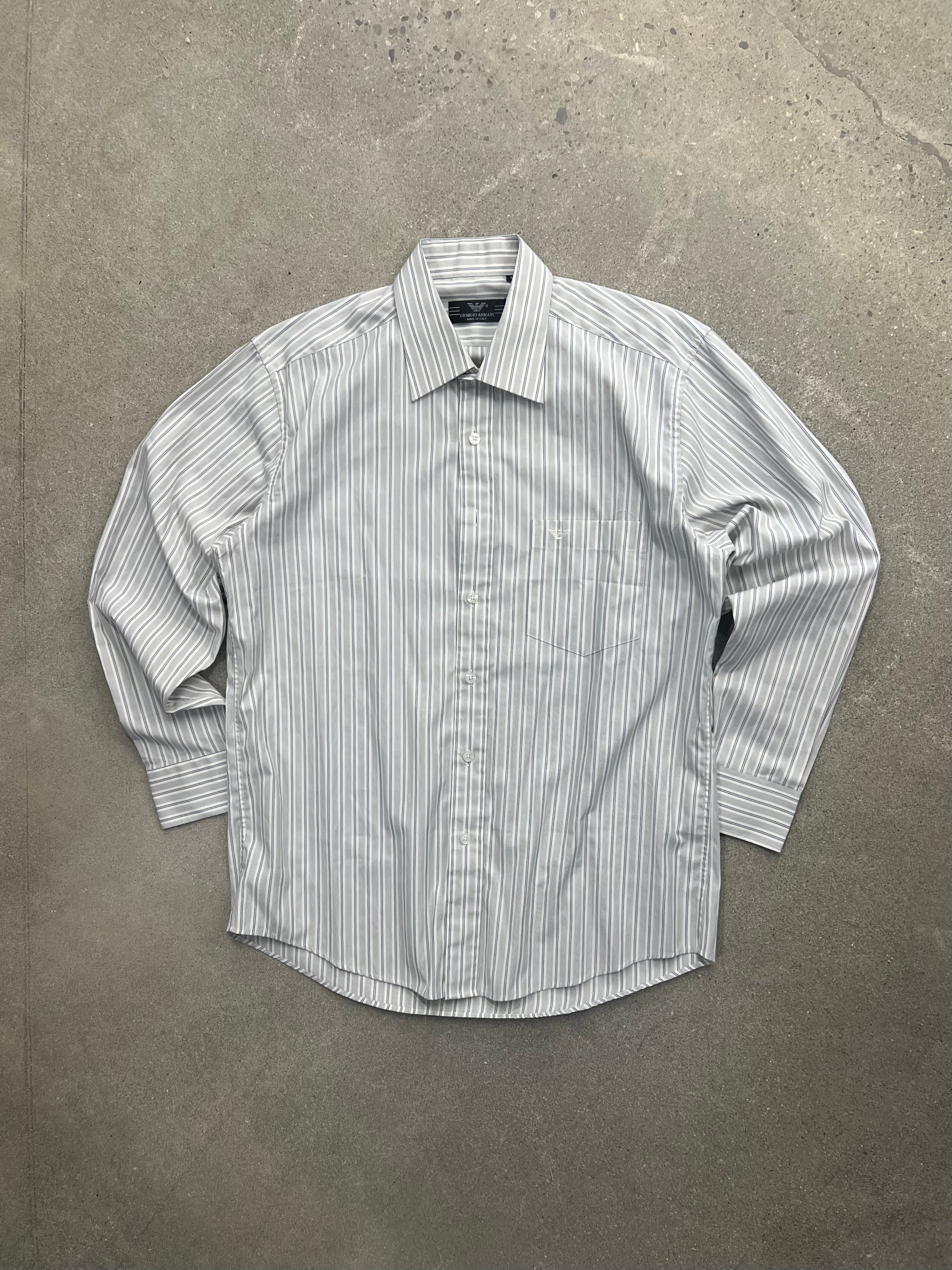 Giorgio Armani Striped Button-Up Shirt - L