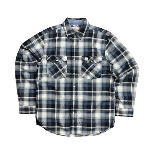 Carhartt Relaxed Fit Snap-front Plaid Shirt - L